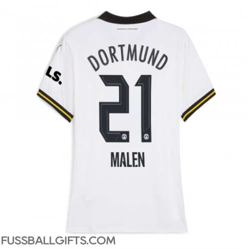 Borussia Dortmund Donyell Malen #21 Fußballbekleidung 3rd trikot Damen 2024-25 Kurzarm